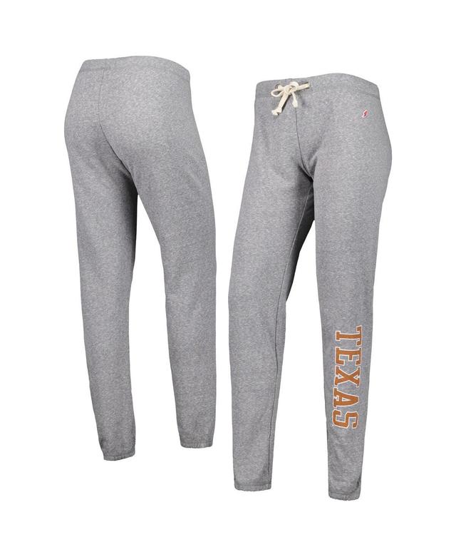 Womens League Collegiate Wear Heather Gray Texas Longhorns Victory Springs Tri-Blend Jogger Pants Product Image