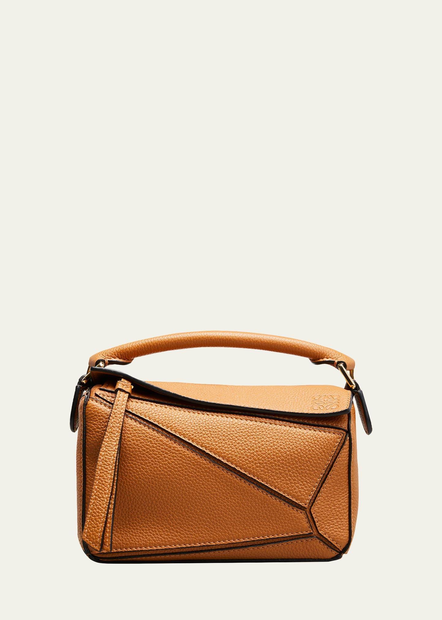 Puzzle Mini Top-Handle Bag in Grained Leather Product Image