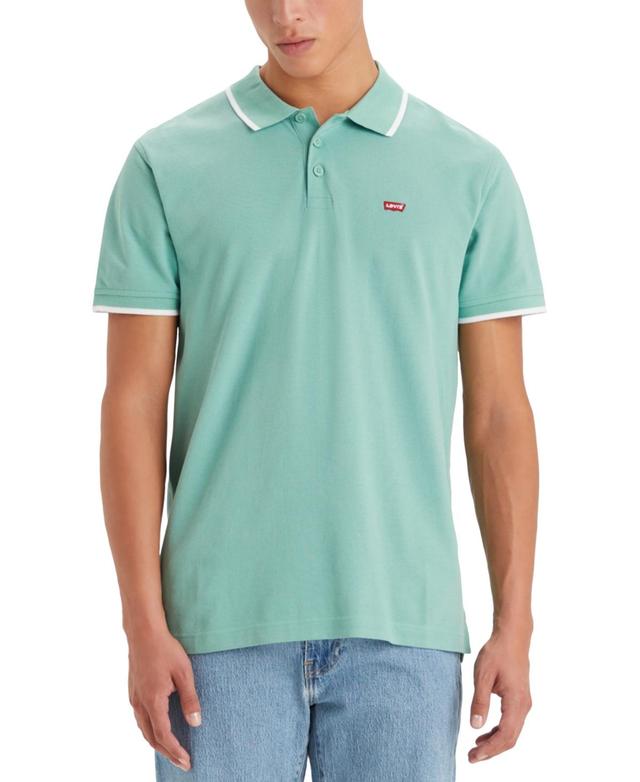 Levis Mens Housemark Standard-Fit Tipped Polo Shirt Product Image