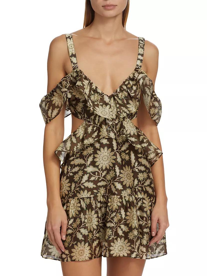 Xanita Floral Cut-Out Minidress Product Image