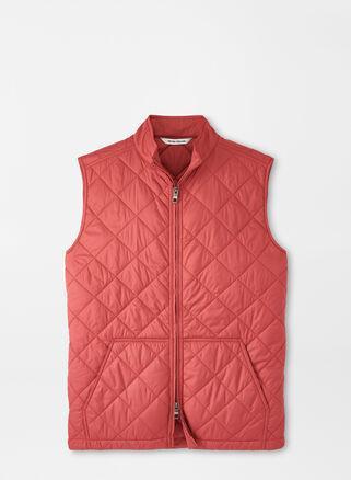 Peter Millar Mens Bedford Vest | Color: Cape Red | Size: XL Product Image