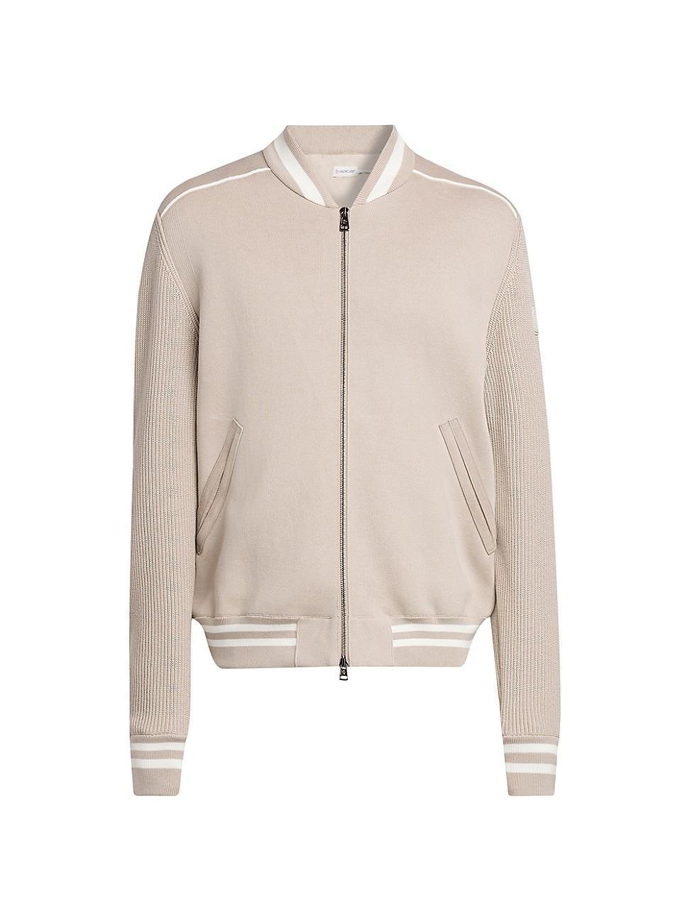 Mens Zip-Up Bomber Cardigan Product Image