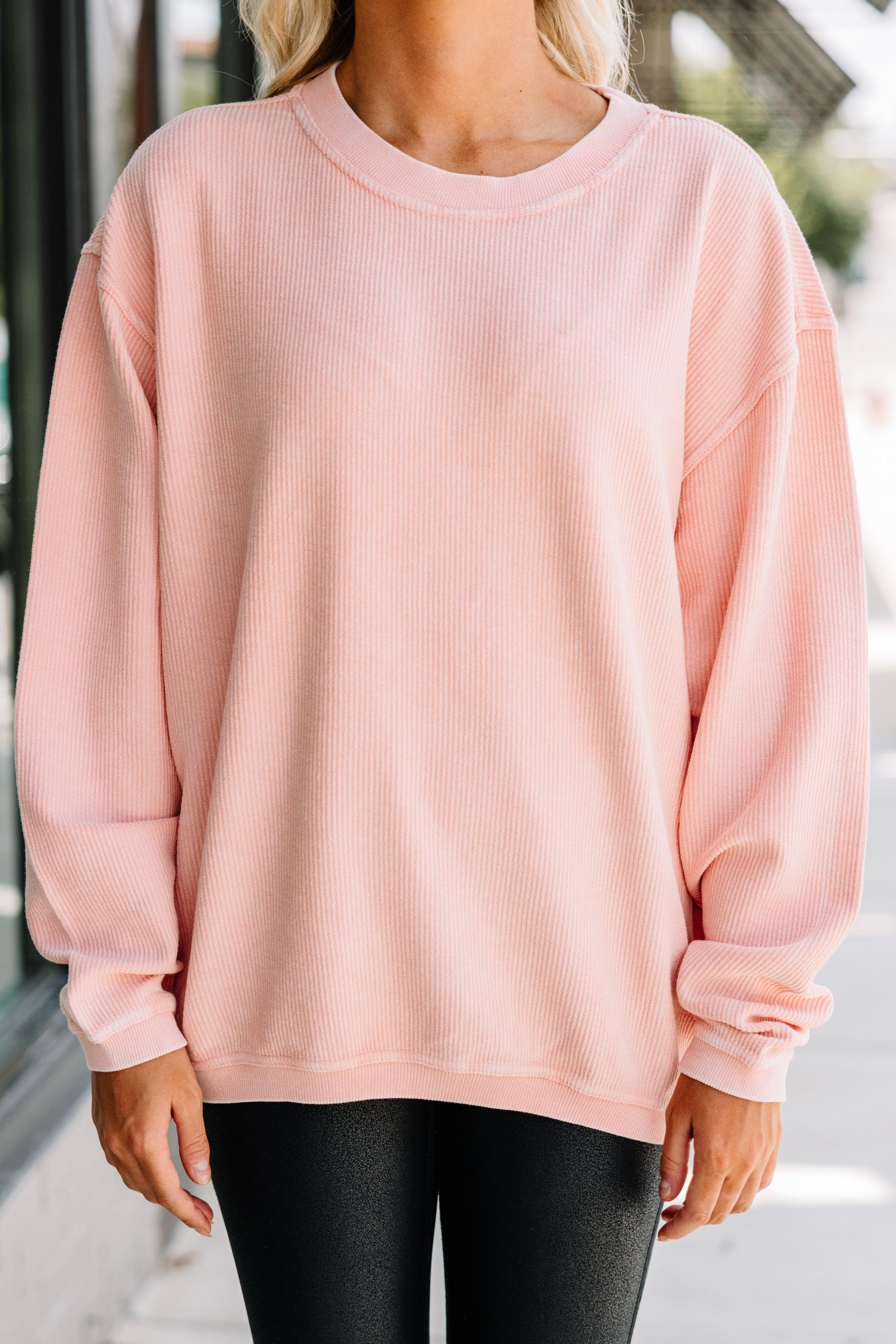 You're So Classic Urban Pink Corded Sweatshirt Female Product Image