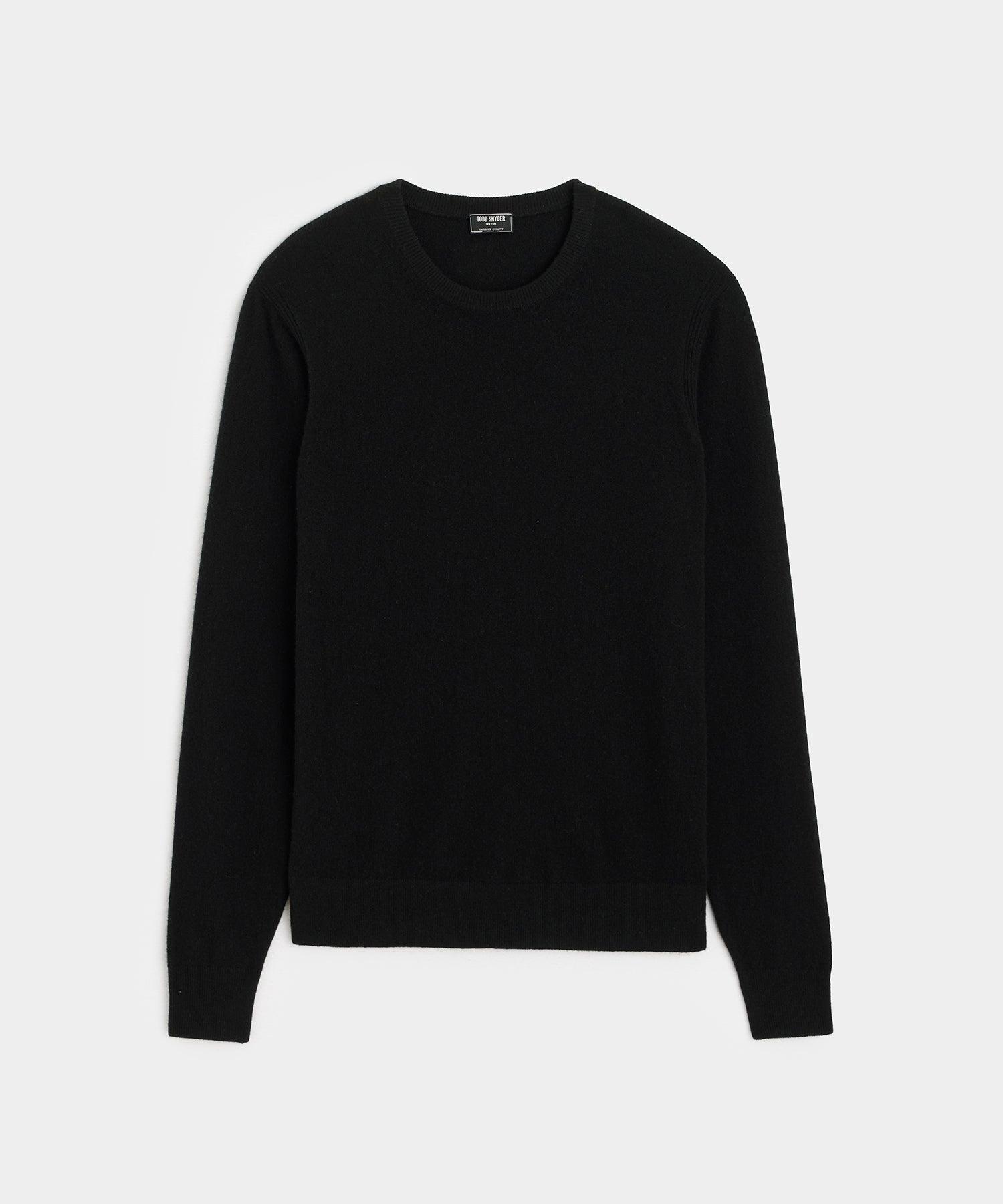 Cashmere Crewneck in Black Product Image