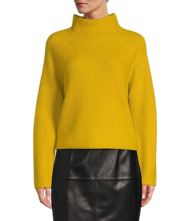 Antonio Melani Gabby Faux Alpaca Knit Mock Neck Dropped Long Sleeve Pullover Sweater Product Image