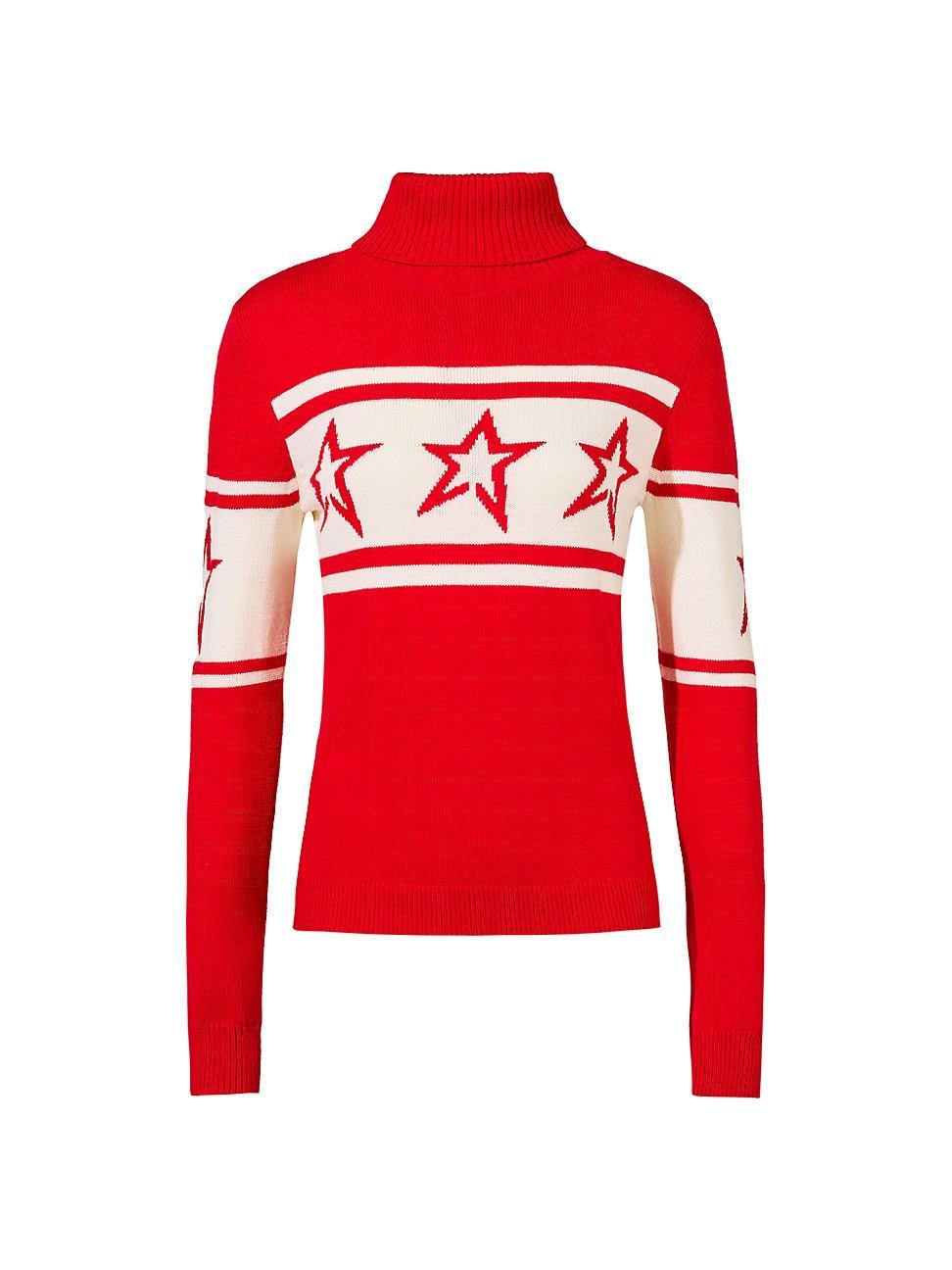 Womens Intarsia Knit Chopper Sweater Product Image