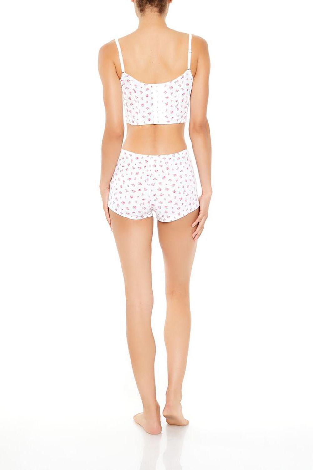 Rosette Corset Cami & Shorts Set | Forever 21 Product Image