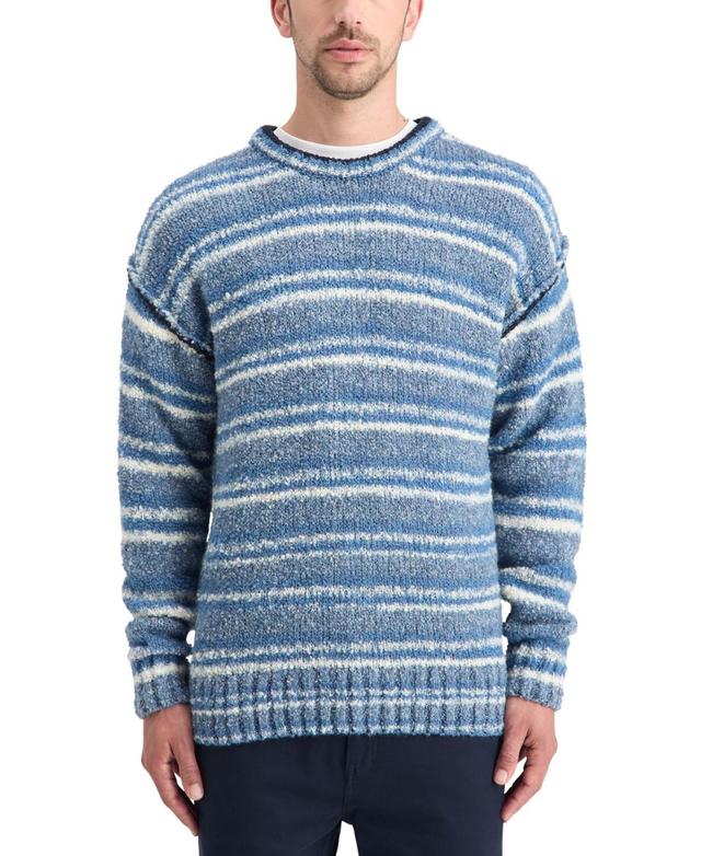 Scotch & Soda Mens Crew Neck Dropped Shoulder Boucle Sweater Product Image