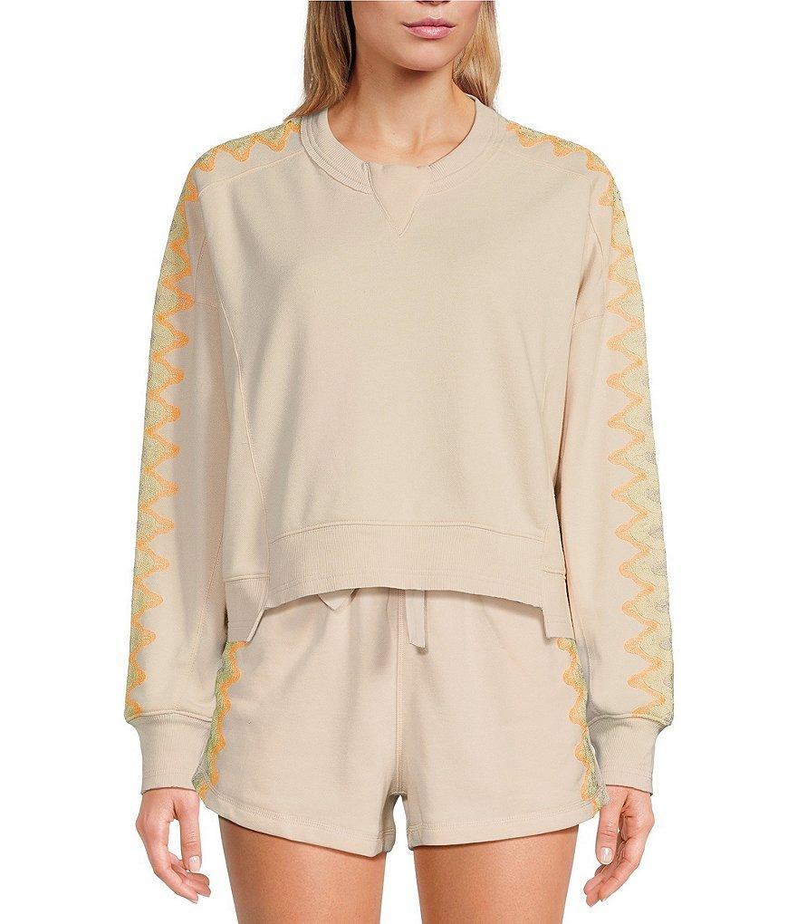 Free People FP Movement Feeling Wavy Intercept Crew Neckline Long Sleeve Pullover product image