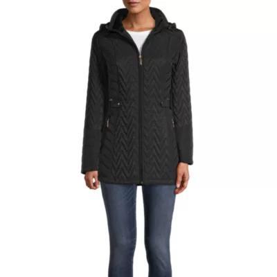 Gallery Womens Removable Hood Midweight Quilted Jacket Product Image