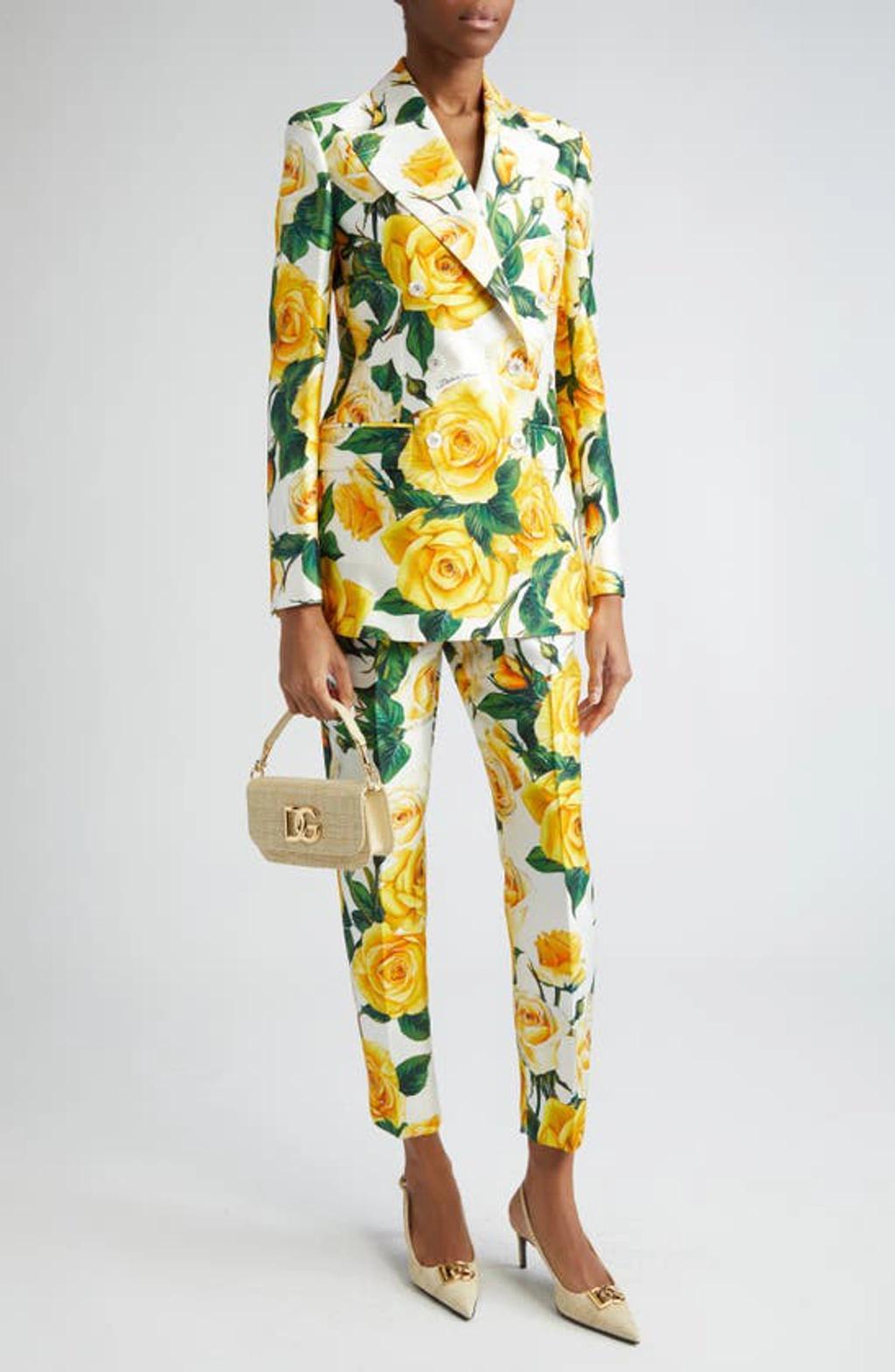 Turlington Rose-print Blazer Product Image