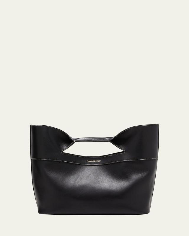 The Bow Small Leather Top-Handle Bag Product Image