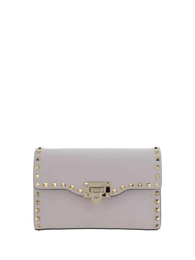 VALENTINO GARAVANI Small Rockstud Shoulder Bag In Lilac Product Image