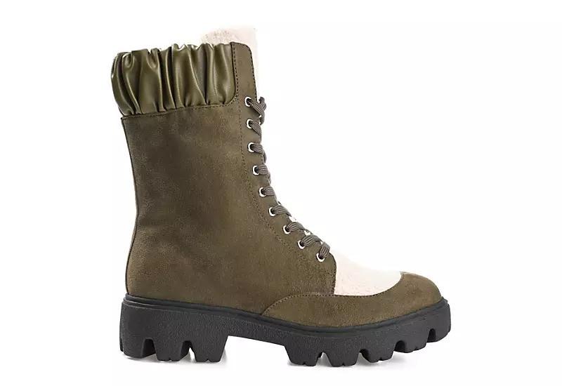 Journee Collection Elinor Tru Comfort Foam Womens Hiker Boots Green Product Image