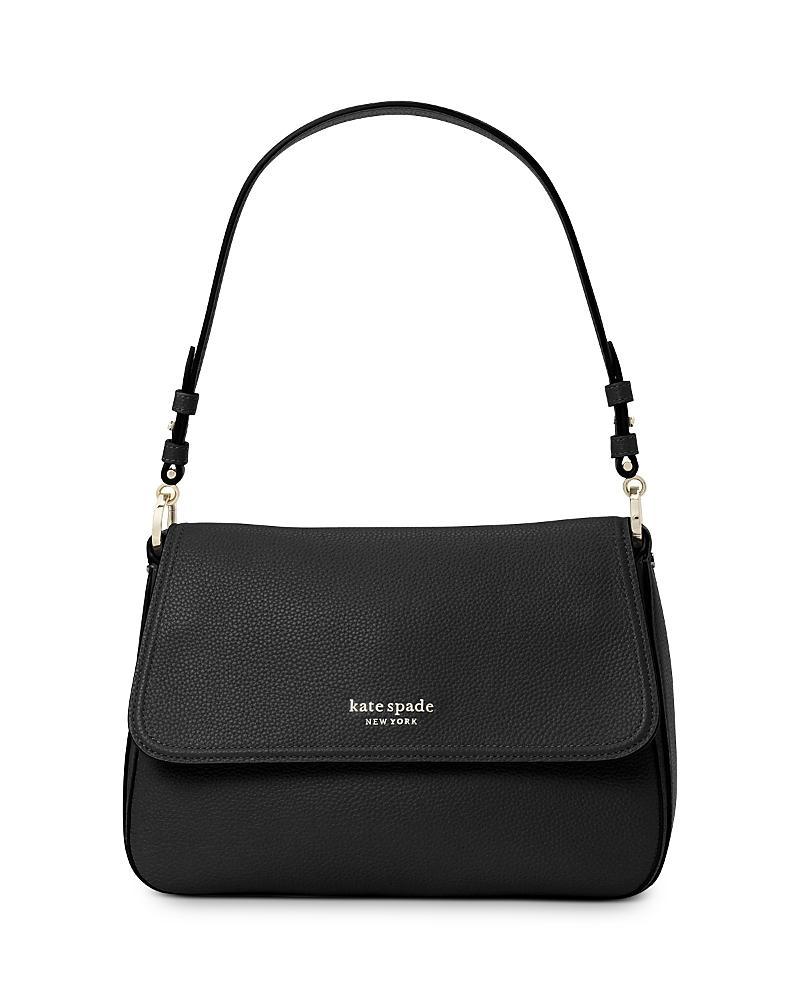 kate spade new york Hudson Pebbled Leather Medium Convertible Flap Shoulder Bag Product Image