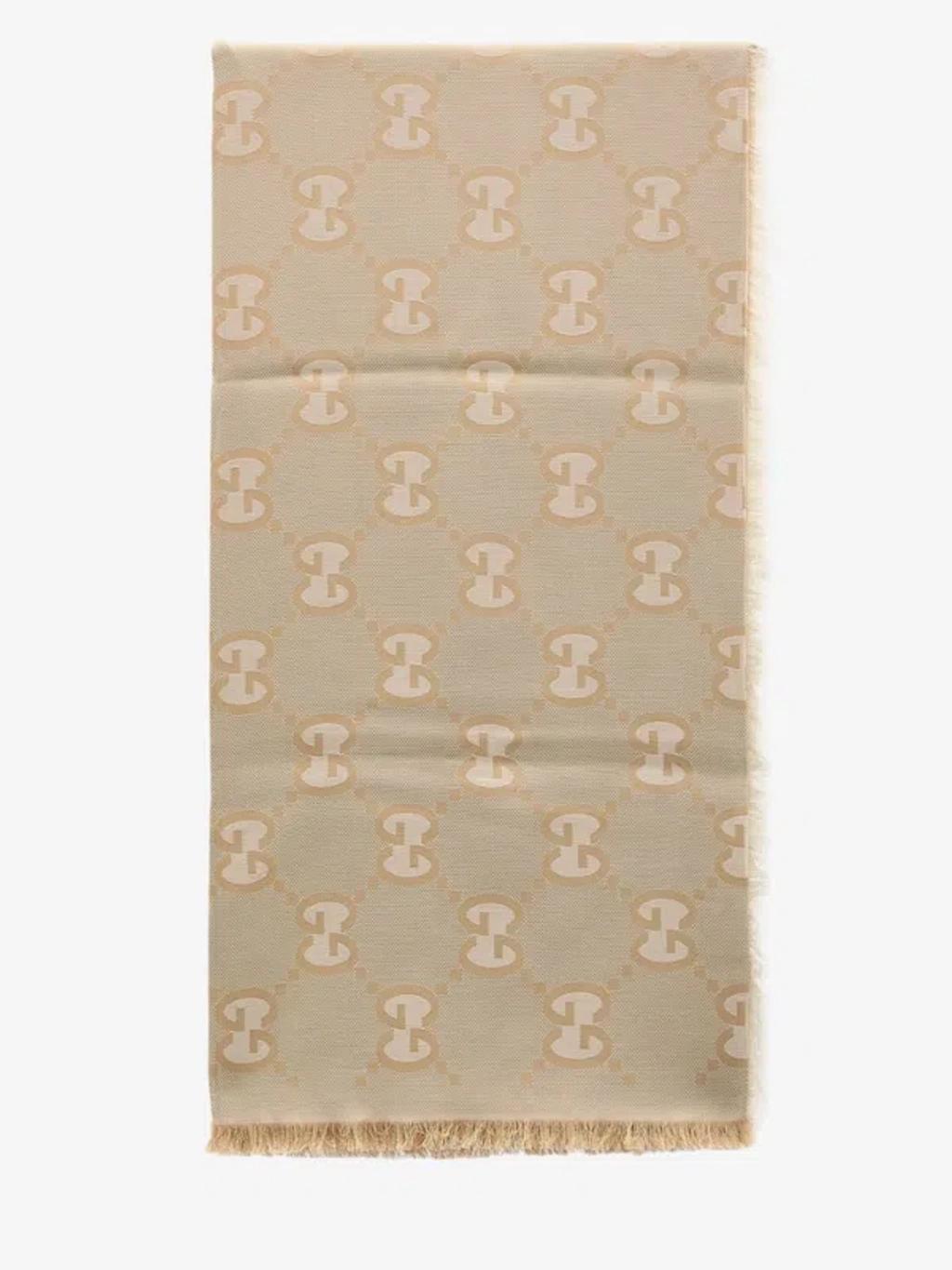 GUCCI Gg Scarf In Beige Product Image