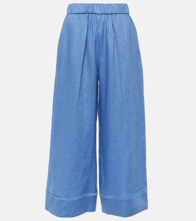 Max Mara Brama Linen Canvas Trousers Product Image