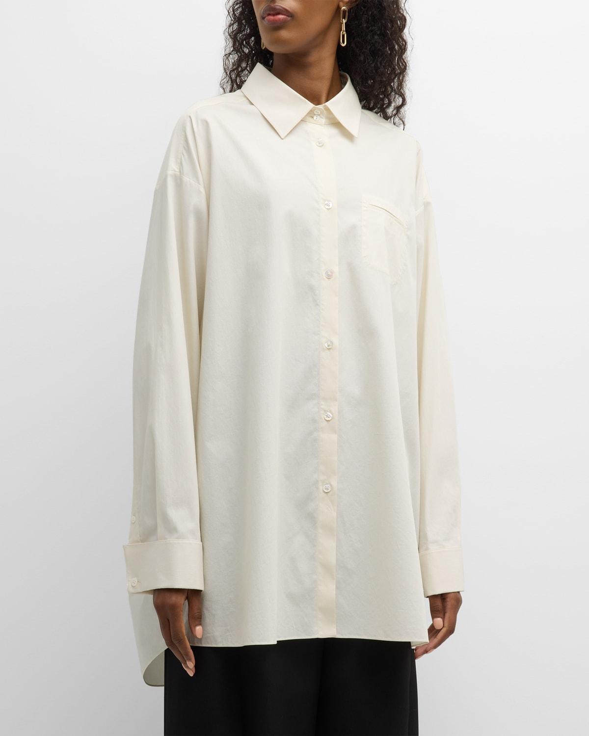 Moon Oversize Button-Front Shirt Product Image