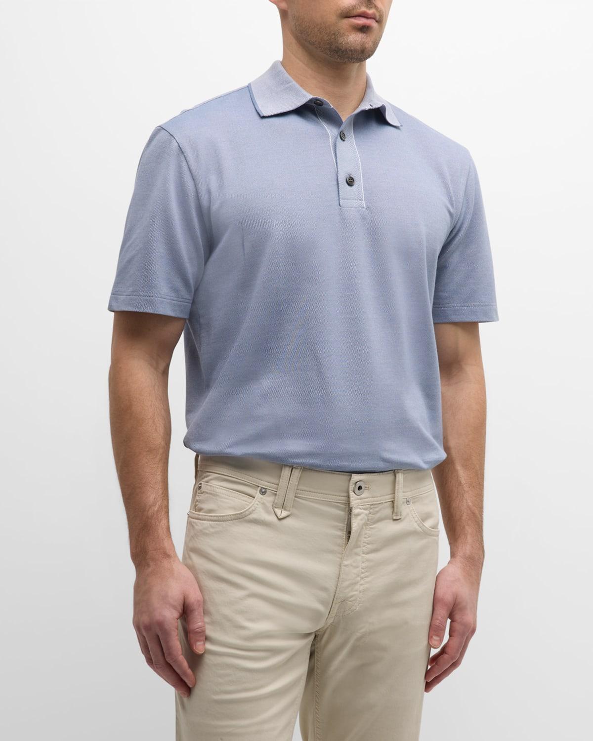 Mens Cotton Polo Shirt Product Image