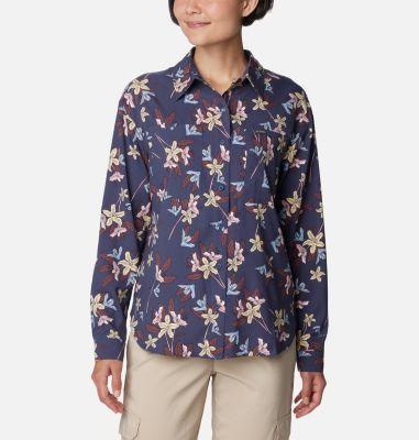 Columbia Women's Silver Ridge Utility Patterned Long Sleeve Shirt- Product Image