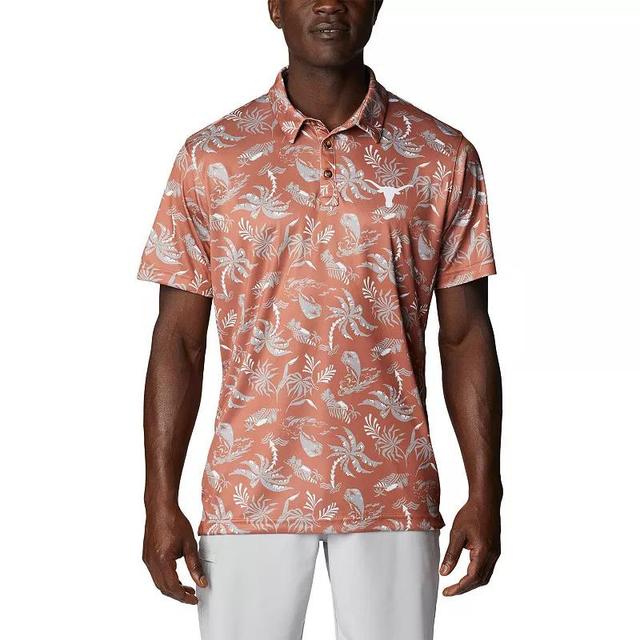 Mens Columbia Texas Orange Texas Longhorns Super Terminal Tackle Omni-Shade Polo Product Image