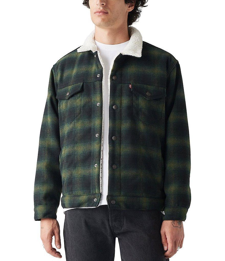 Levi's® Plaid Faux-Sherpa Trucker Jacket Product Image