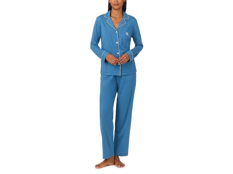 Lauren Ralph Lauren Lauren Ralph Lauren Long Sleeve Knit Pajama Set Women's Pajama Sets Product Image