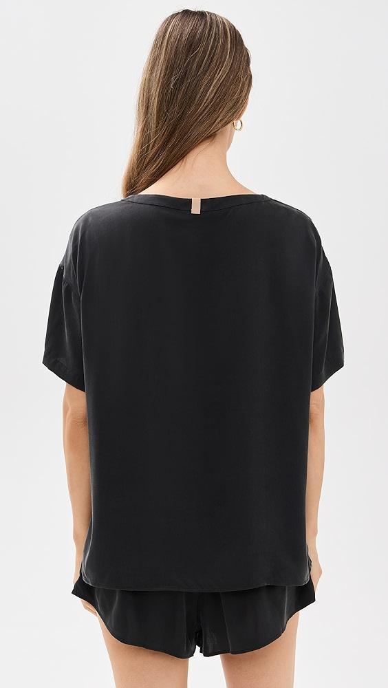 Lunya Washable Silk Tee Short Set | Shopbop Product Image