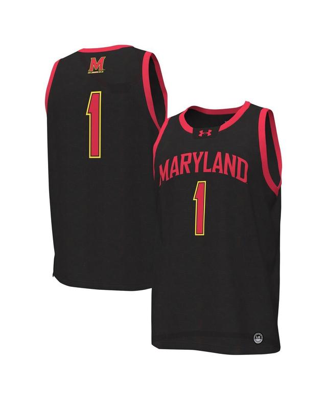 Mens Under Armour #1 Maryland Terrapins Replica Basketball Jersey Product Image