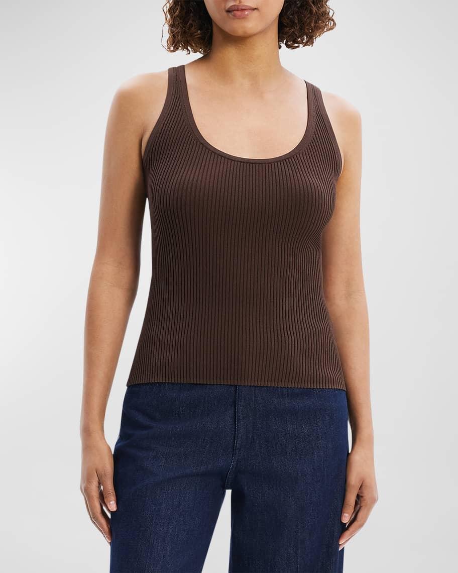 Scoop-Neck Ribbed Tank Top product image