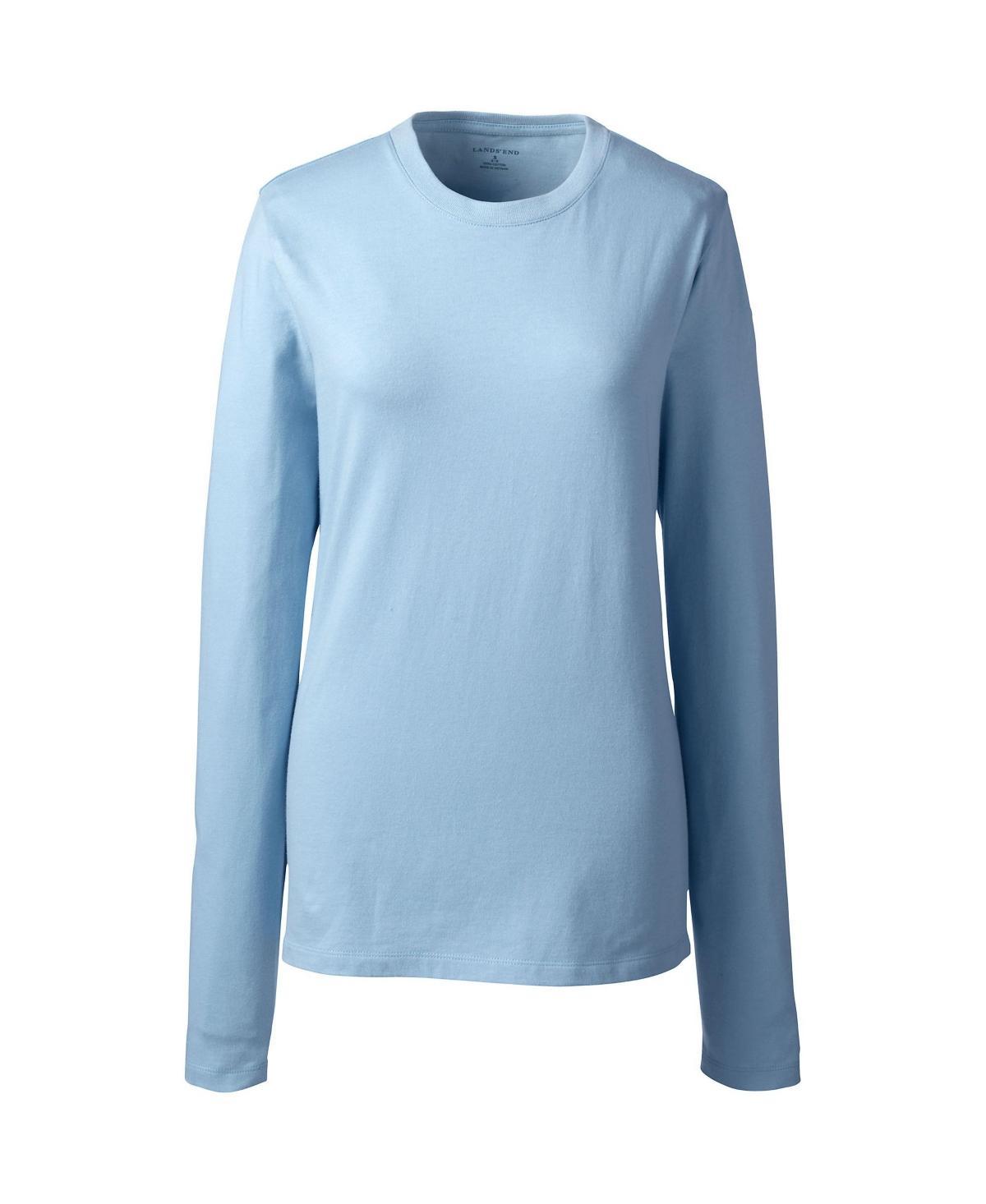 Womens Lands End School Uniform Long Sleeve Essential T-shirt Product Image