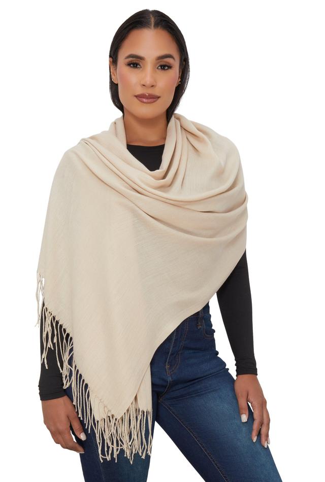 Solid Pashmina Scarf Female Product Image