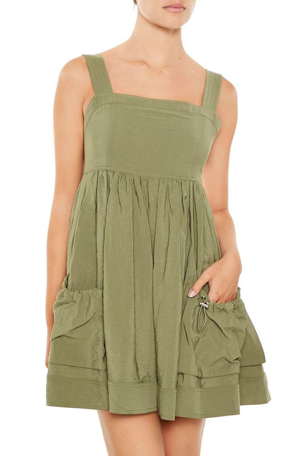 A-Line Drawstring Mini Dress | Forever 21 Product Image