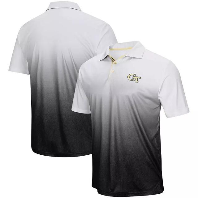 Mens Colosseum Gray GA Tech Yellow Jackets Magic Team Logo Polo Product Image