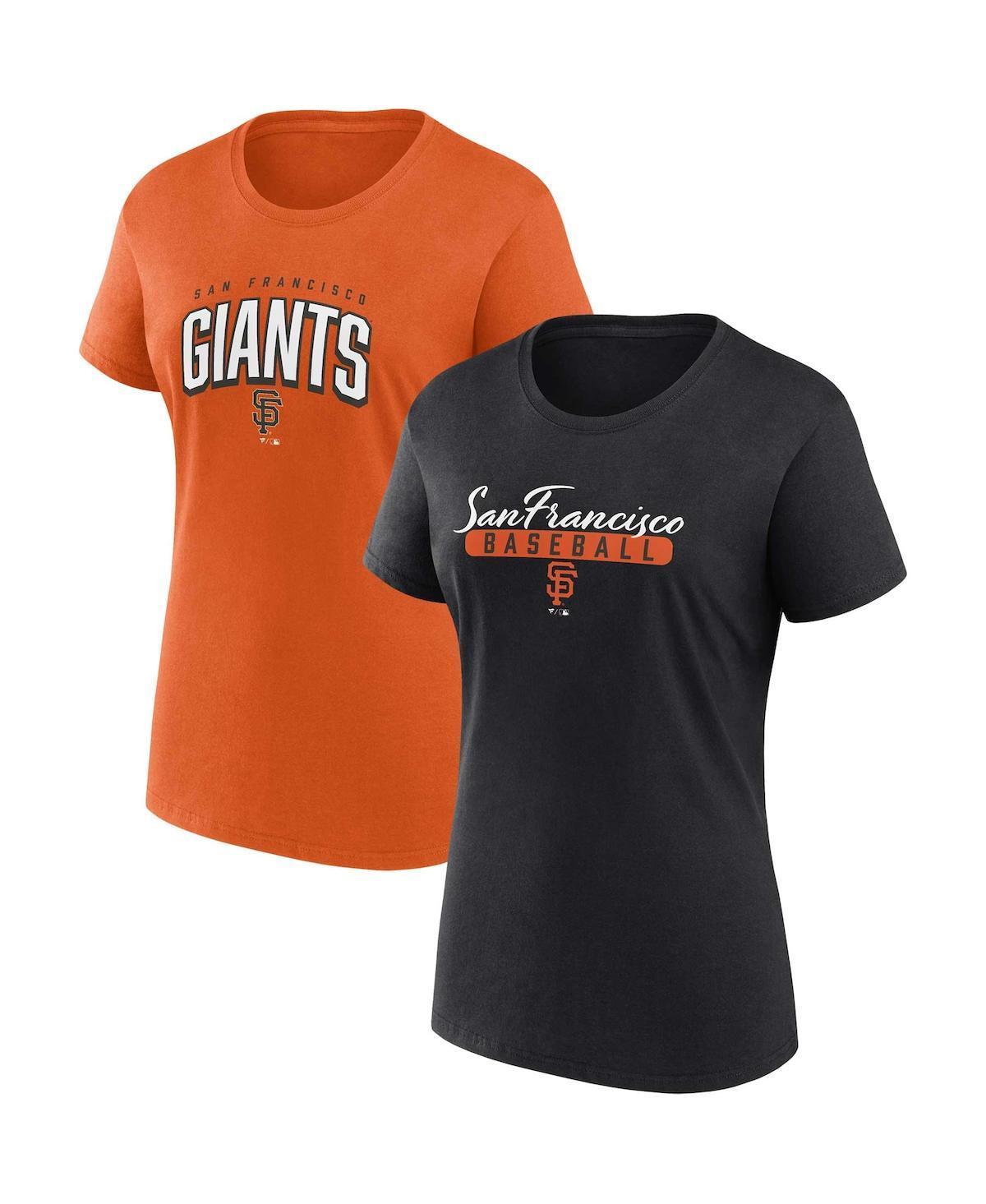 Womens Fanatics Branded /Orange San Francisco Giants Fan T-Shirt Combo Set Product Image