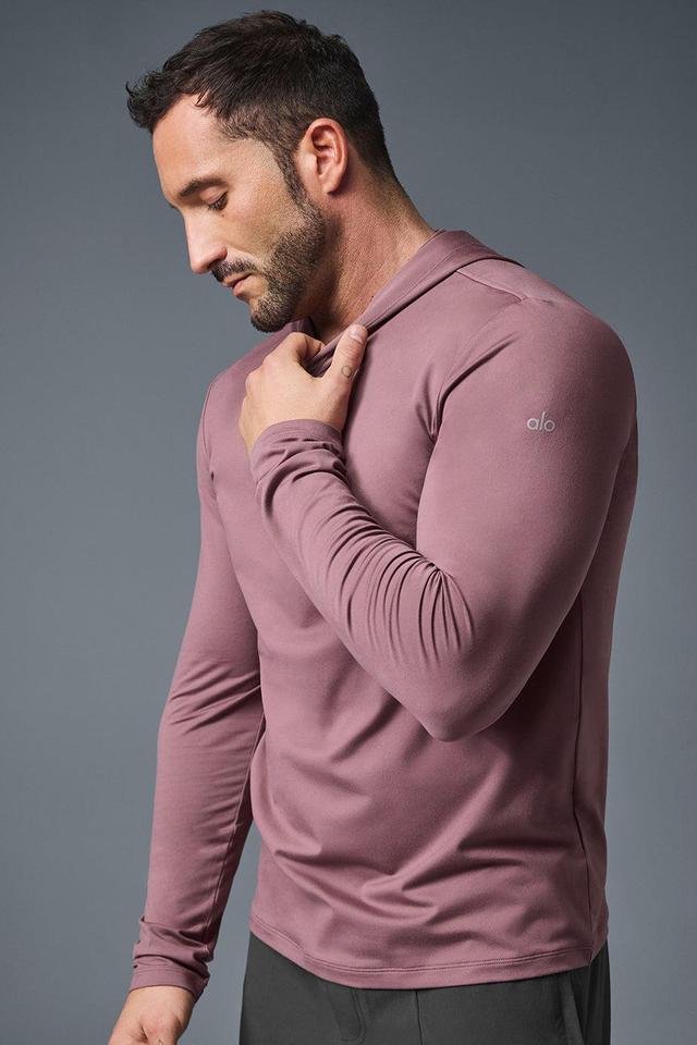 Conquer Reform Long Sleeve With Hood - Woodrose Male Product Image