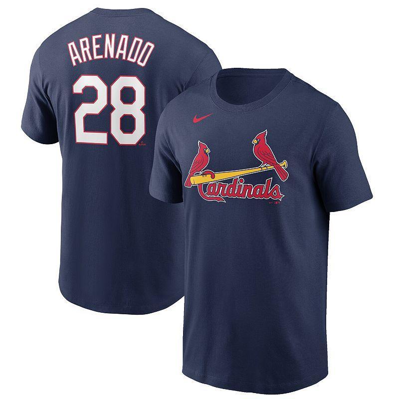 Mens Nike Nolan Arenado St. Louis Cardinals Name & Number T-Shirt Blue Product Image