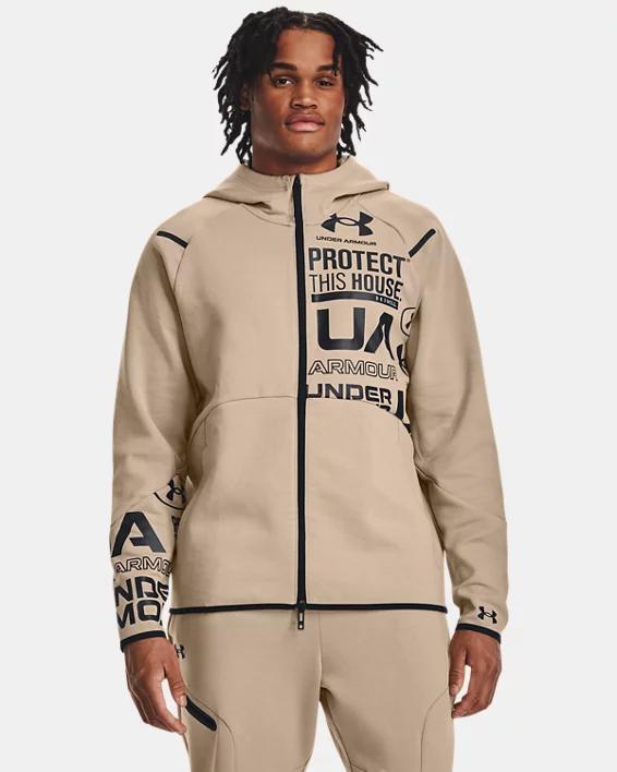 Men's UA Unstoppable Fleece Graphic Full-Zip Product Image