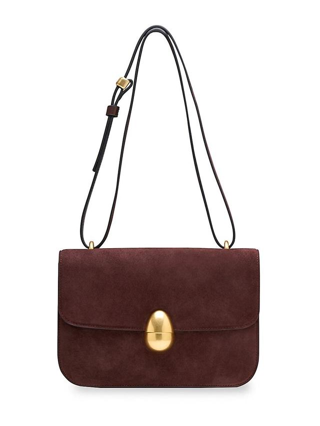 Womens Phoenix Suede Crossbody Bag Product Image