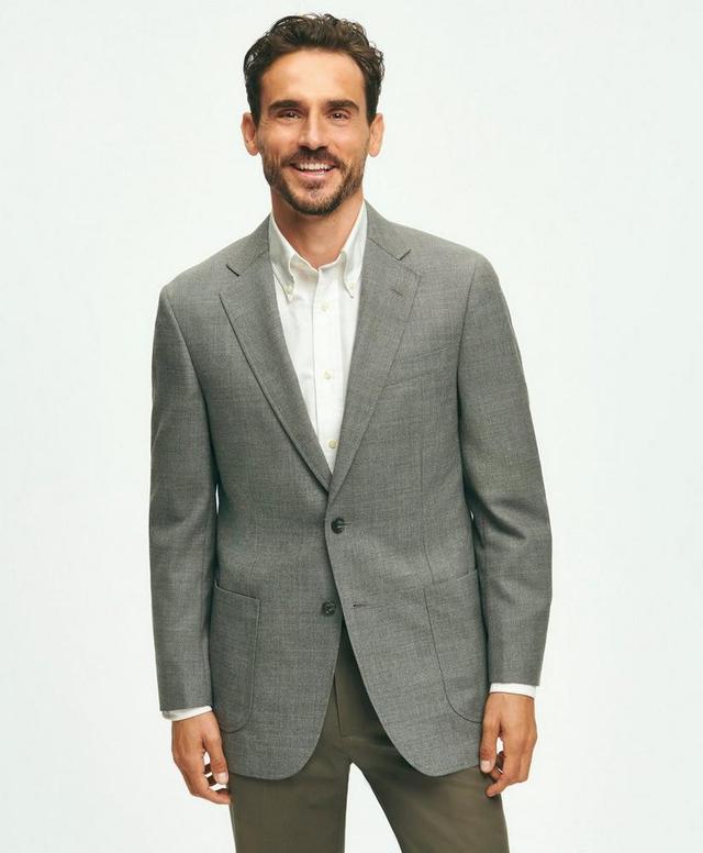 Traditional Fit Wool Hopsack Patch Pocket Sport Coat Product Image