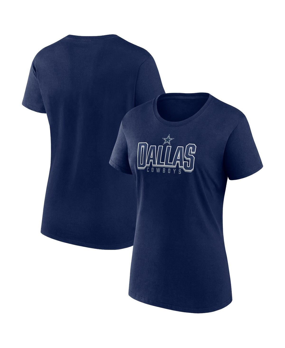 Womens Fanatics Branded Navy New York Yankees Team Lockup V-Neck T-Shirt Blue Product Image