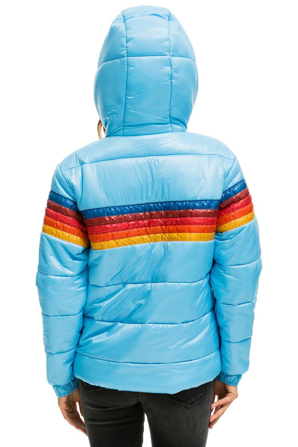 5 STRIPE LUXE TREKKER JACKET - GLOSSY SKY Female Product Image