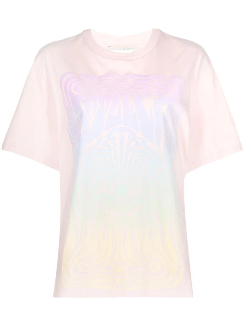 STELLA MCCARTNEY Graphic-print Cotton T-shirt In Pink Product Image