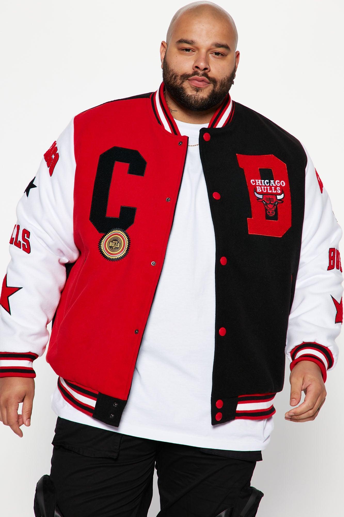 Chicago Bulls Varsity Jacket - Black/Red Product Image