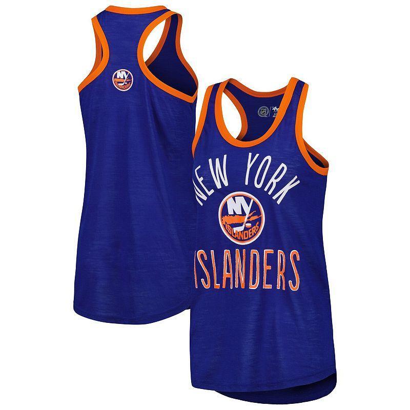 Womens G-III 4Her by Carl Banks Royal New York Islanders First Base Racerback Scoop Neck Tank Top Product Image