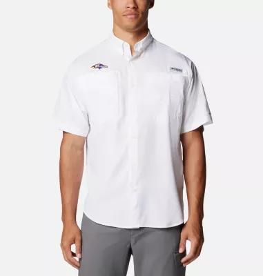 Columbia Men's PFG Tamiami Short Sleeve Shirt - Baltimore Ravens- Product Image