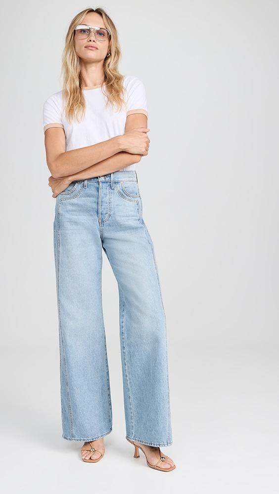 Veronica Beard Jean Taylor High Rise Wide Leg Jeans | Shopbop Product Image