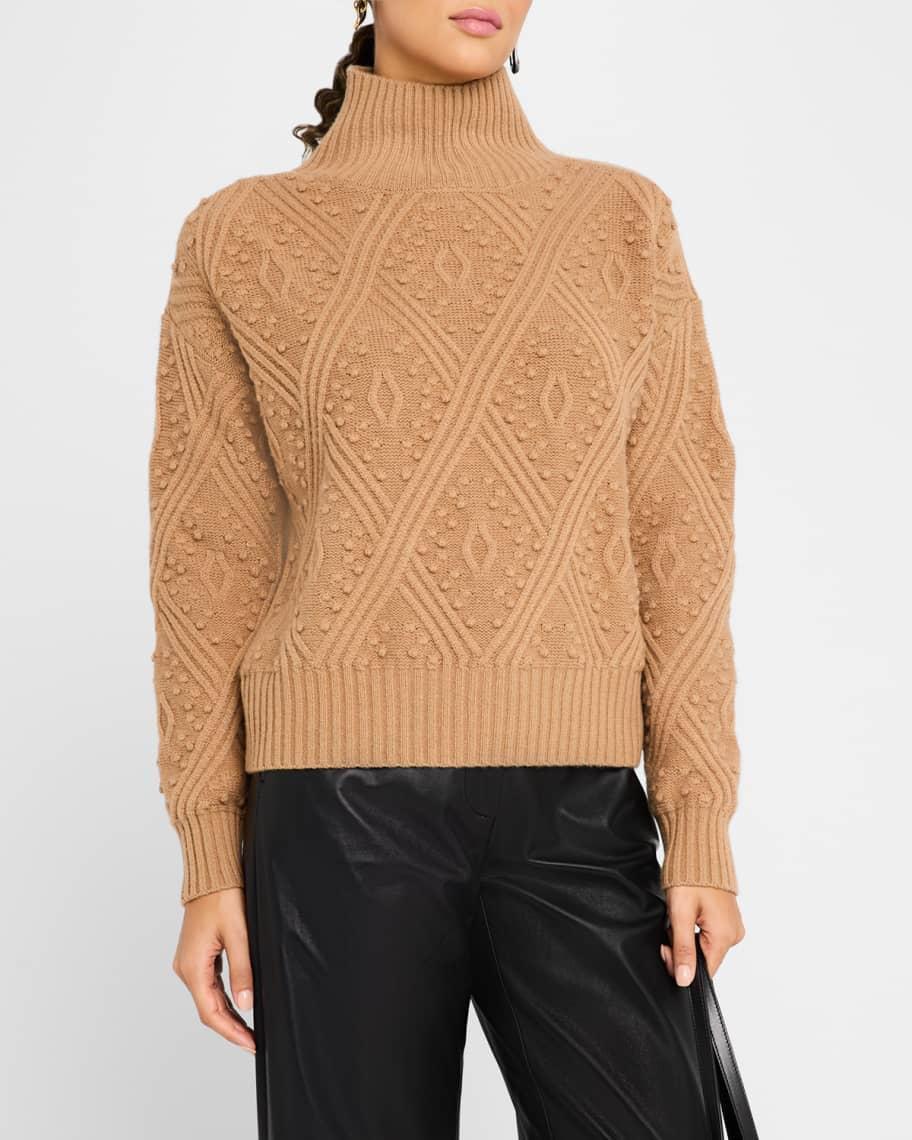 Panino Mixed Stitch Turtleneck Sweater Product Image