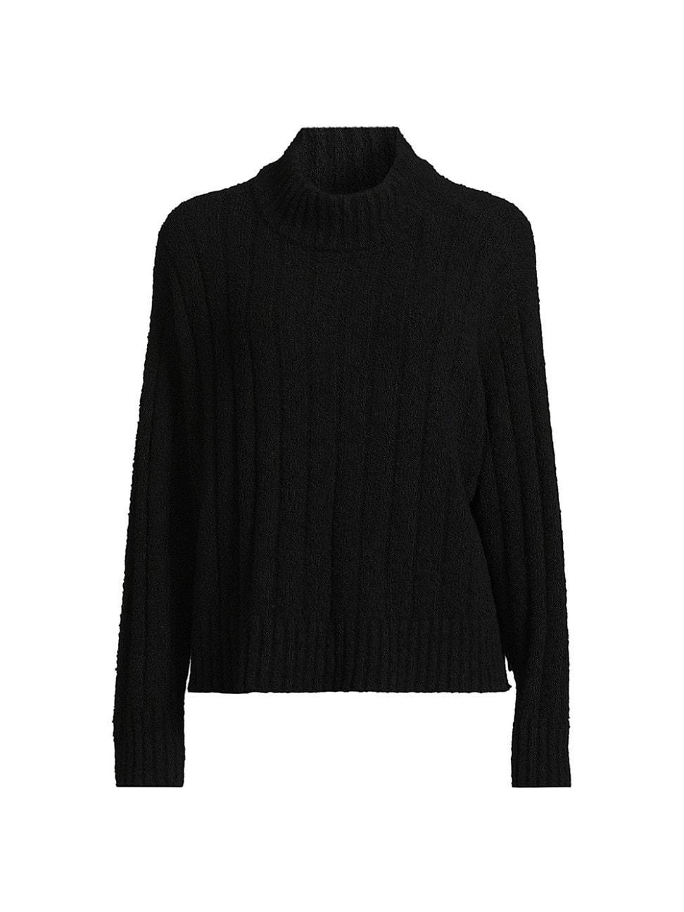 Womens Cotton-Cashmere Turtleneck Sweater Product Image