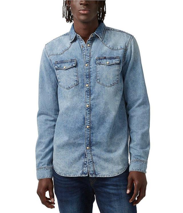 Buffalo David Bitton Sheldo Long Sleeve Denim Shirt Product Image